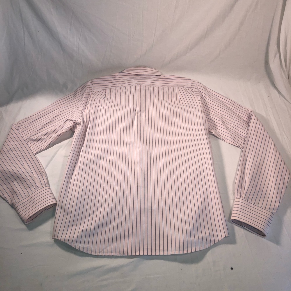 Men’s Abercrombie & Fitch Striped Long Sleeve Button Up Shirt Size Medium Pink - Picture 6 of 6